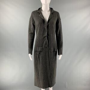 LANVIN 2009 Size S Grey Polyamide Blend Long Cardigan